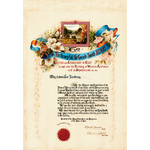 013959D: Illuminated address to Sir Gerard Smith from the Mayor and Councillors of York, 21 December 1895 (995A/2)