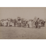 72B/133: Packed camel train with Afghan cameleers and their families near Coolgardie, 1895?