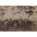 72B/88: L-R: A.C. Black, C.H. Stiles, R.W. Johnston, R.A. Boyd, a prospecting party near Coolgardie, 6/11/1894.