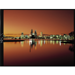 216436PD: Perth skyline from South Perth, 1992