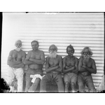009470PD: Left to right: Dool, Monnop, Joobytch, Genburdong and Woolber, ca. 1905