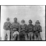 009504PD: Left to right: Dool, Monnop, Joobytch, Genburdong and Woolber, ca. 1905
