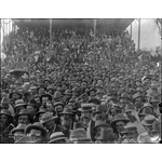 019031PD: Grandstand filled to capacity with alluvial diggers demonstrating against new mining regulations, Kalgoorlie, 1898-1899