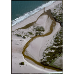 215905PD: Aerial of the Warren River inlet, c1996