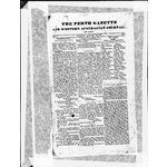 Front page of the Perth Gazette and Western Australian Journal for Saturday January 12th 1833 [picture]