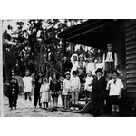 025551PD: Children of Group Settlement No. 139 in fancy dress for centenary celebrations, 1929