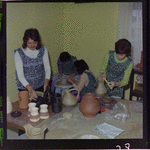 327721PD: A pottery making class, Perth, 23 June 1975