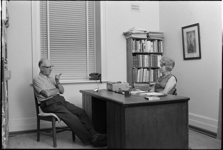 319514pd Miss Mollie Lukis Conducting An Oral History