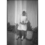 BA2666/243: Lois Phillips dressed for her first Holy Communion, Goomalling, ca.1956