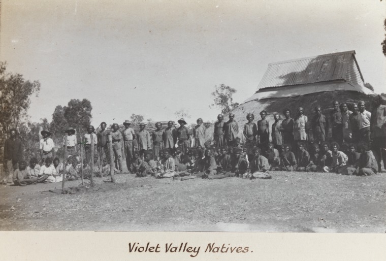 Violet Valley - WA Government Aboriginal Reserve (Feeding Station) - Photographed circa 1920 by Auber Octavius &quot;AO&quot; Neville, Chief Protector of Aborigines - Courtesy of SLWA