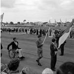BA2779/3: Opening ceremony of Commonwealth Paraplegic Games. Parade of Nations, showing Singapore athlete Abdul Wahid bin Baba
