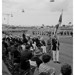 BA2779/5: Opening ceremony of Commonwealth Paraplegic Games. Parade of Nations, showing Scottish team