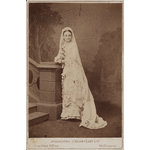 BA2843/27: Edith Cowan in her wedding gown, 1879