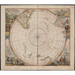 MAPR0000040 Polus Antarcticus Henricus Hondius excudi, Hendrik Hondius, c1680 (fourth state)