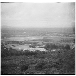 364393PD: View across Albany High School to the land beyond from slope of Mt Clarence, Western Australia, 1949.