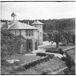 364394PD: Front entrance, Albany High School, Western Australia, 1949.
