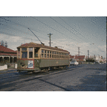 136079PD: Tram No. 127 on Beaufort Street just north of Walcott street, Inglewood, 1958