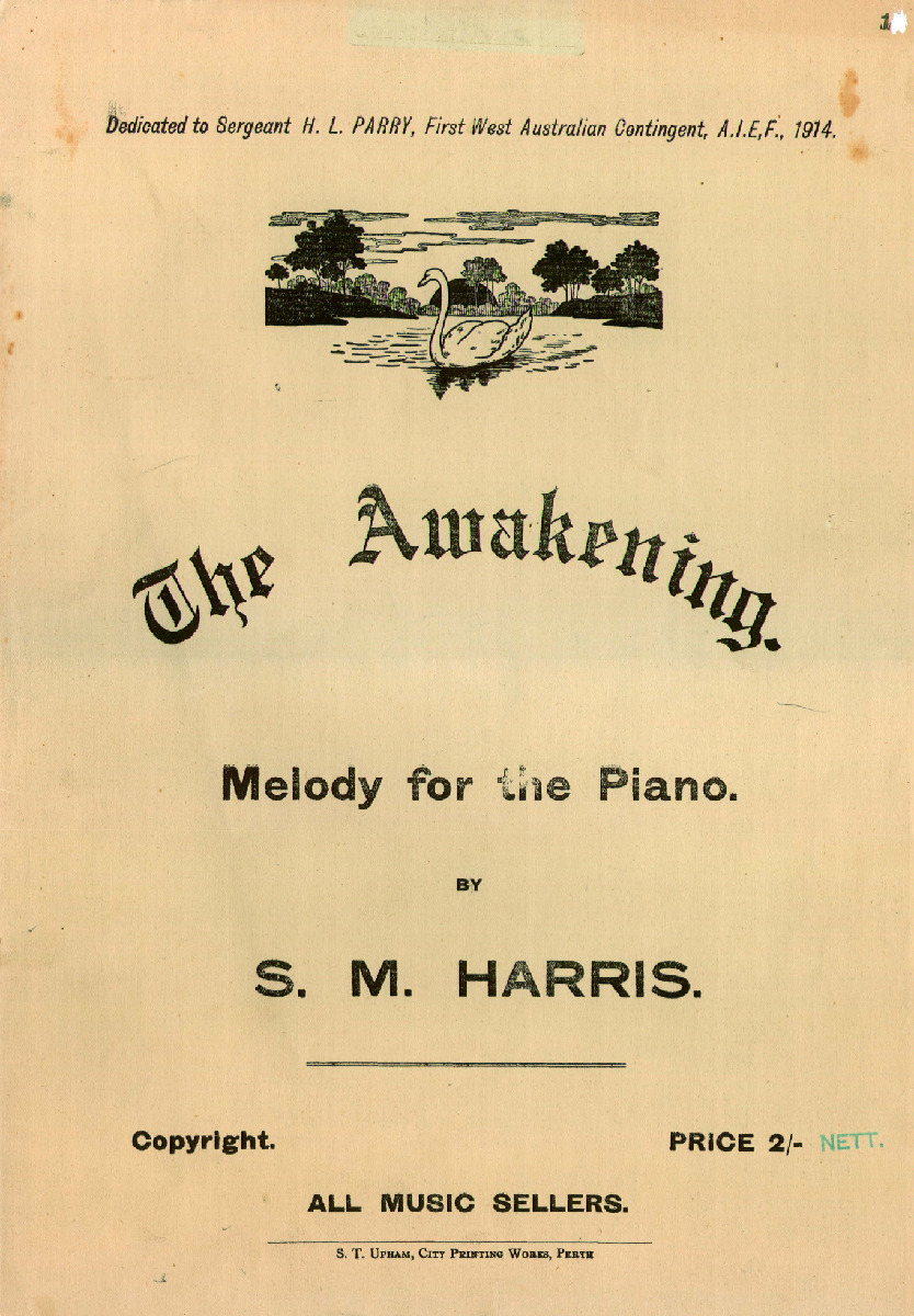 The awakening: melody for the piano. By S.M. Harris.