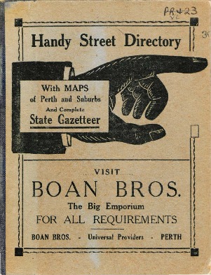 Handy street directory of Perth and suburbs: with maps and compendium 1918