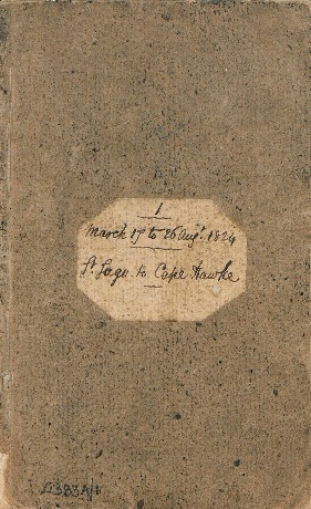 4383A/1 Bearing log HMS Tamar no. 1 St Lago to Cape Hawke 17 March - 25 August 1824