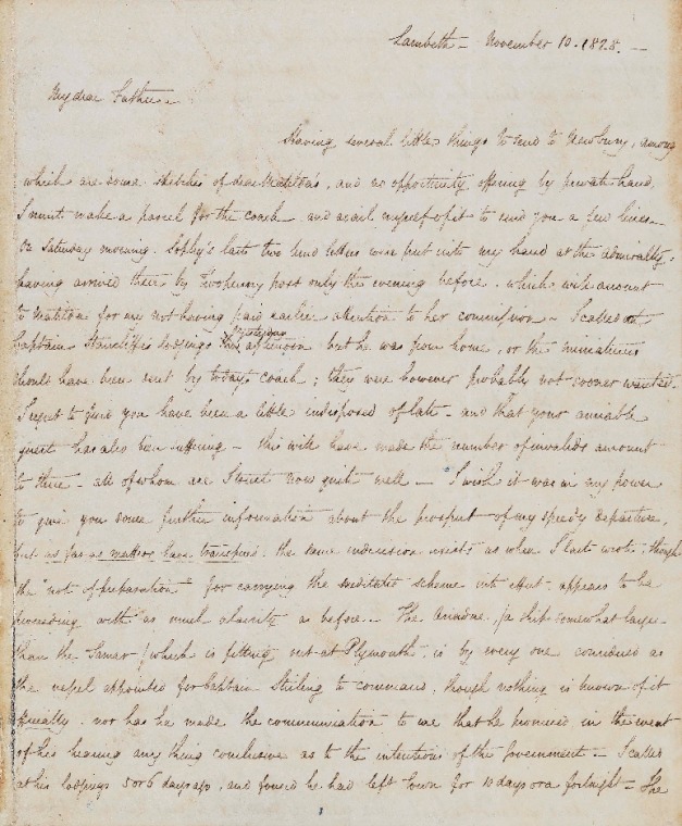 ACC 328AD: Letters to his father re coming to W.A., November 1828 to February 1829