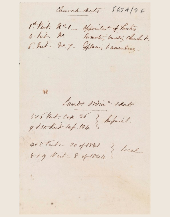 ACC 563AD/9I.2:  Miscellaneous notes pertaining to JS Roe, by Mrs James Broun Roe, nee Stone