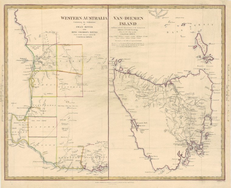 Western Australia containing the settlements of Swan-River and King ...