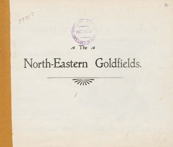 The north-eastern goldfields