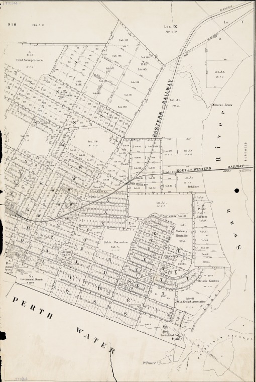 Plan of the city of Perth - JPG 132.4 KB