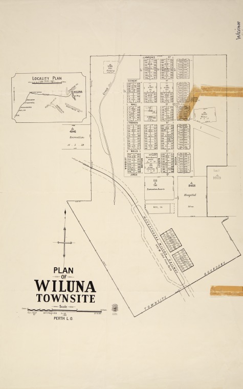 Plan Of Wiluna Townsite 637 Kb