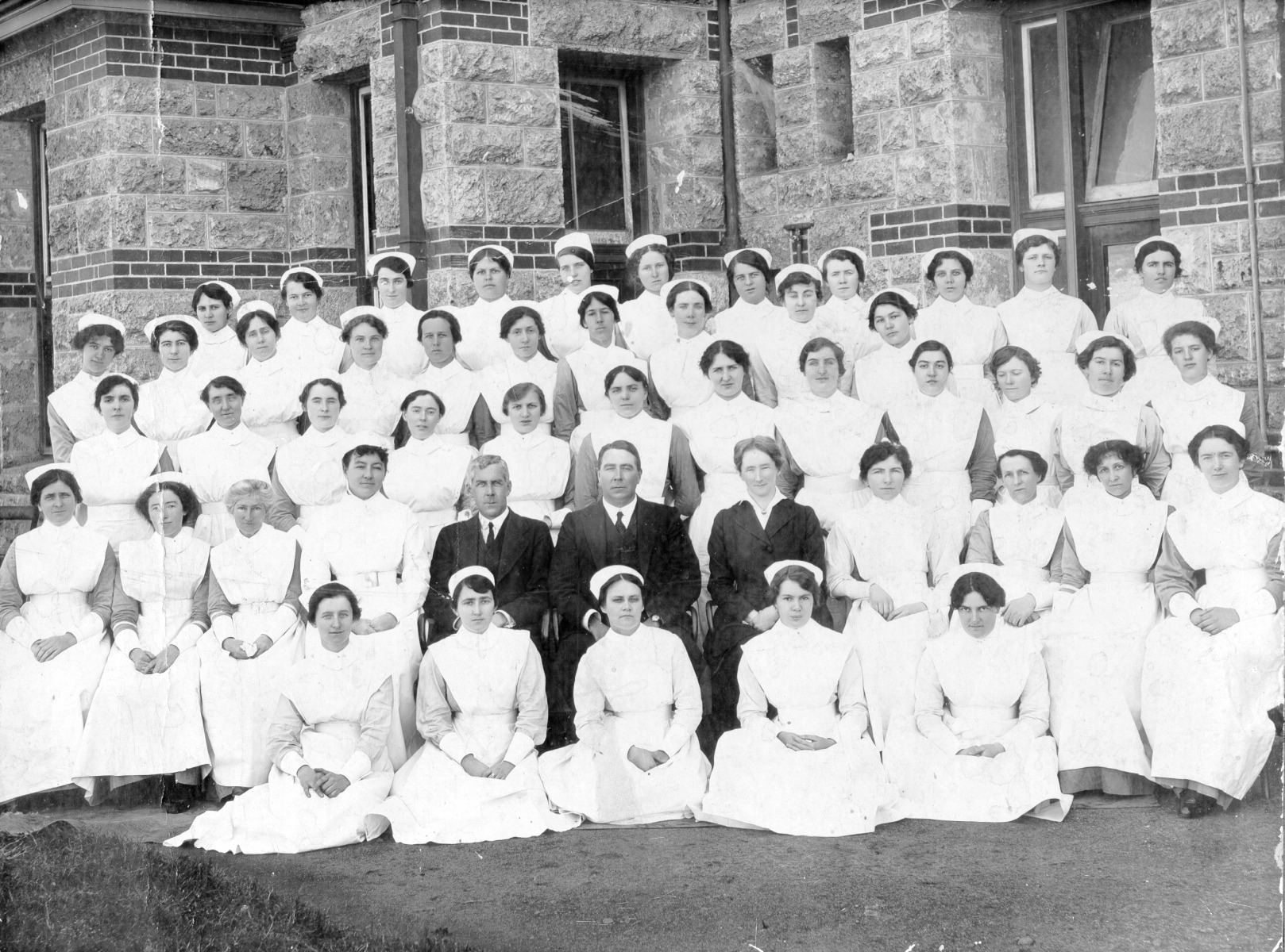 Nurses and staff at the Claremont Hospital for the Insane [picture