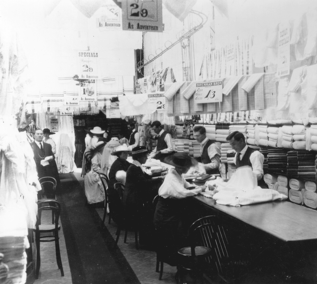 Inside Brennan Bros., drapers store, Kalgoorlie [picture] State