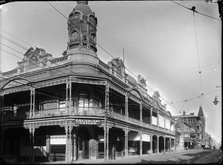 Hay Street, the southern side west from Pier Street. State Library of