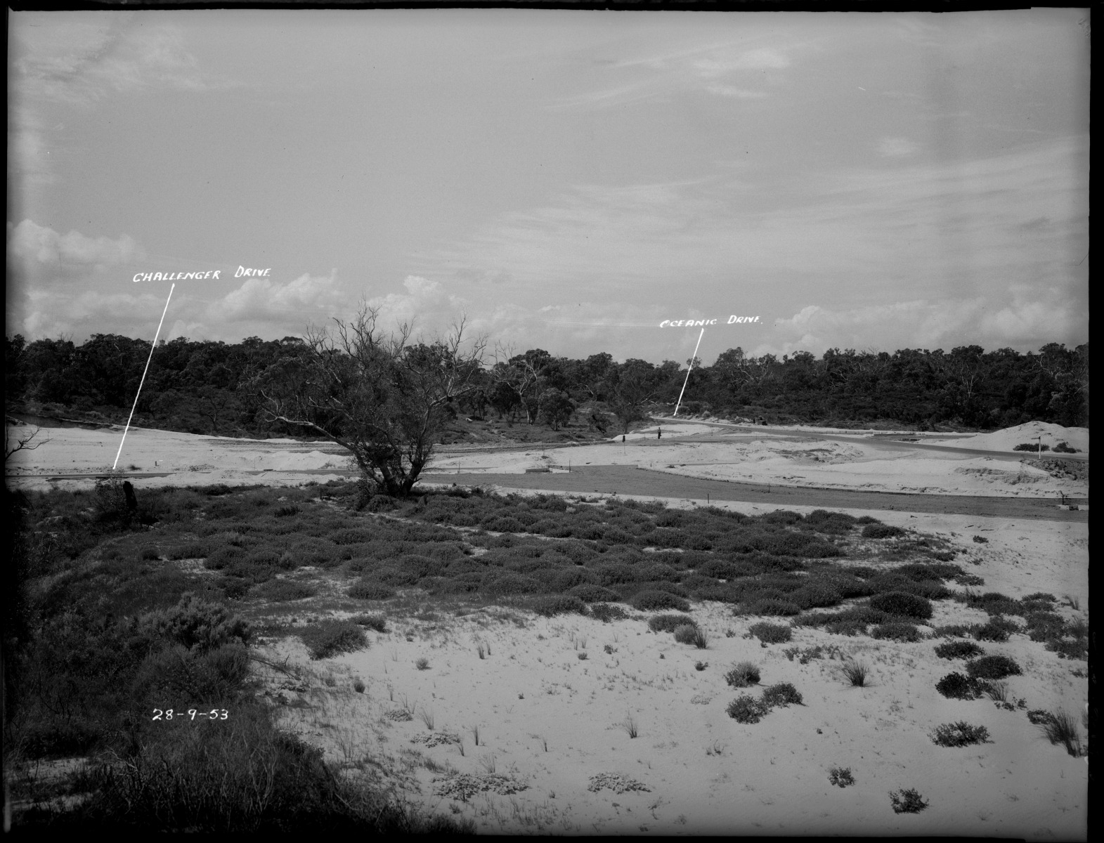 Clearing of land near Oceanic and Challenger Drive City Beach State