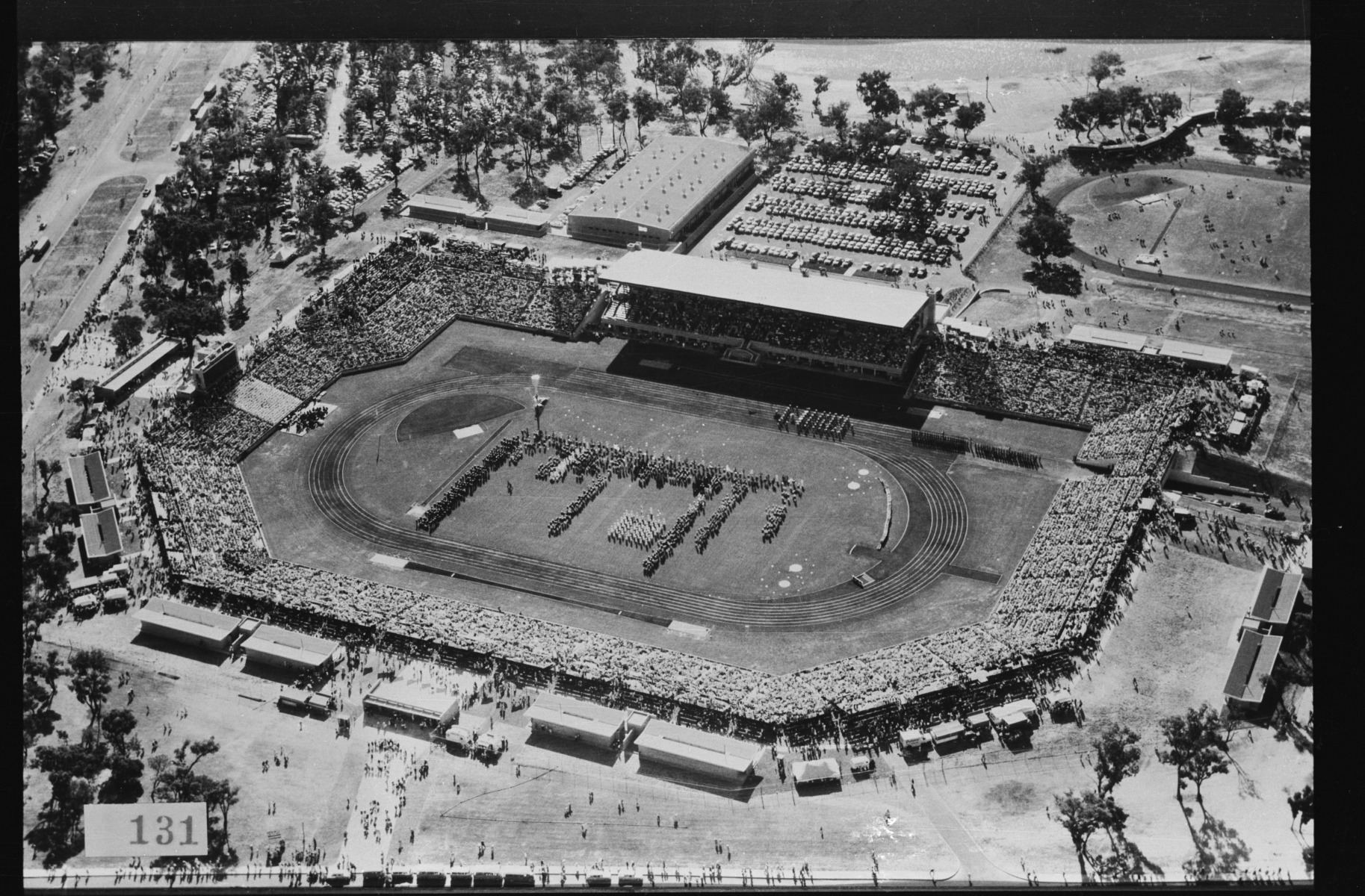 Perry Lakes Stadium on the opening day of the Perth British Empire and ...