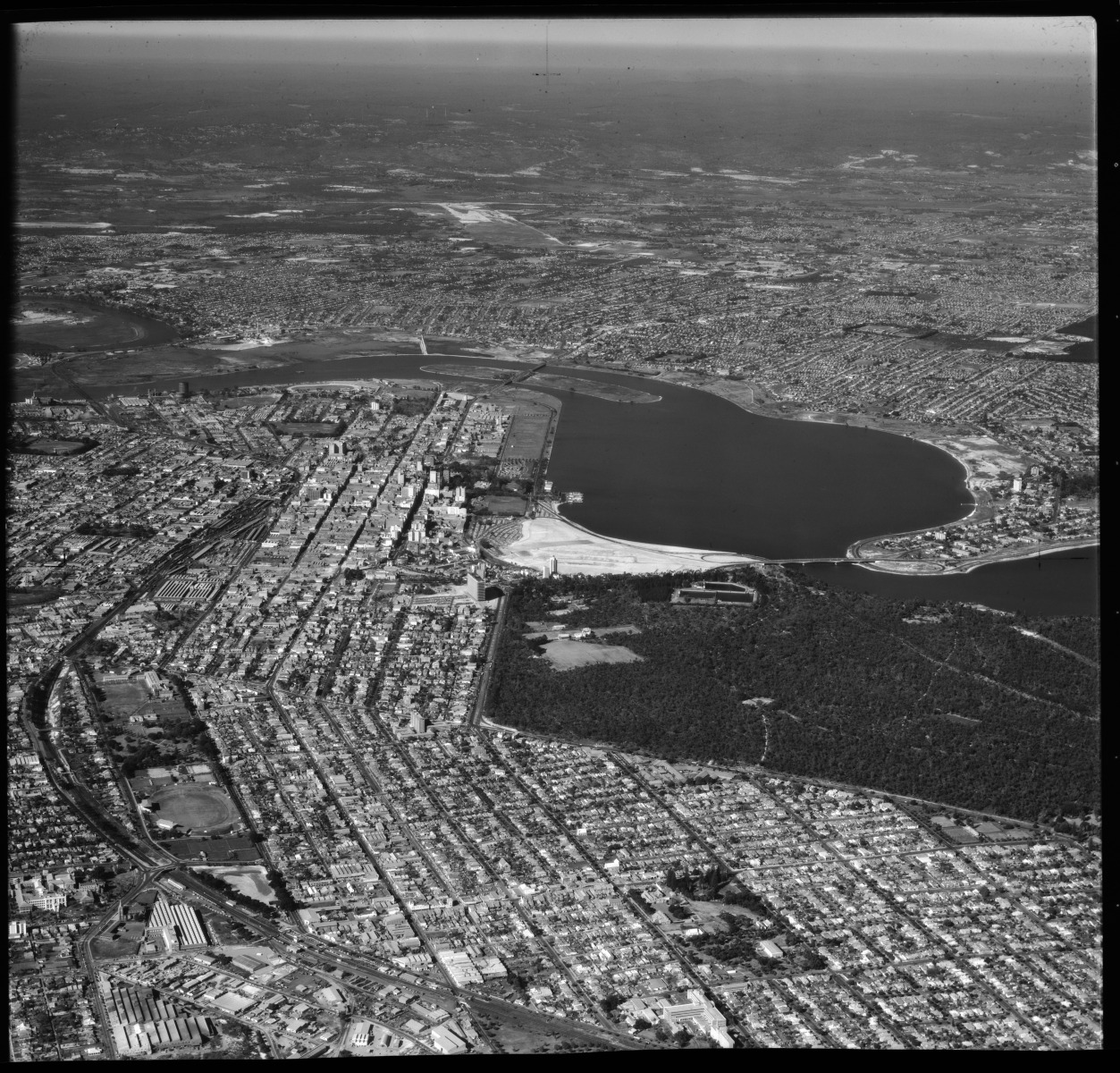 Aerial photograph of the City of Perth and surrounding suburbs 1 July ...