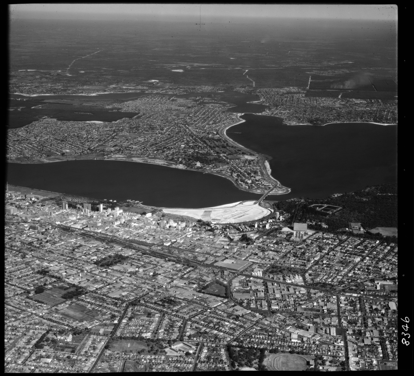 Aerial photograph of the City of Perth and surrounding suburbs 1 July ...