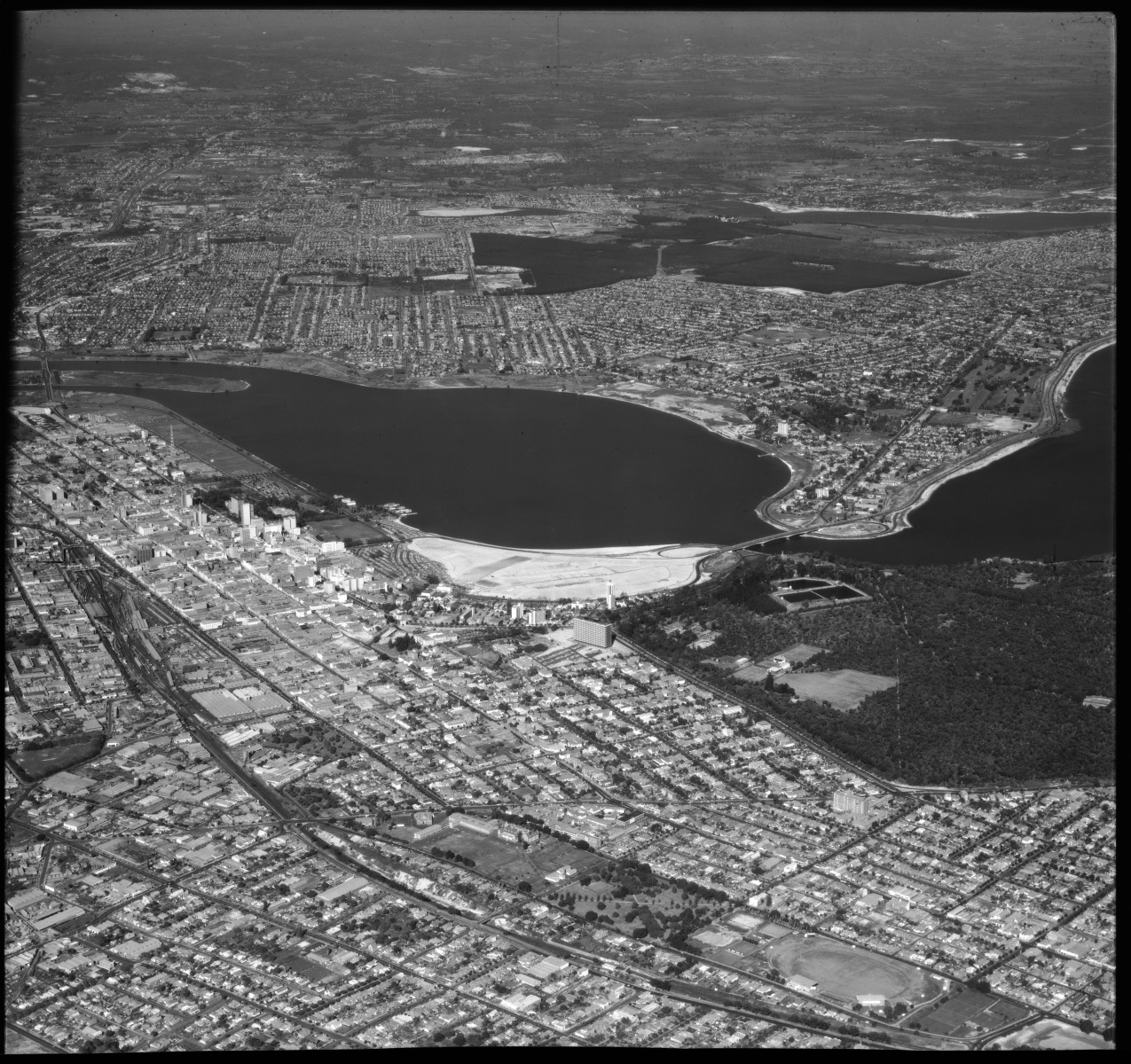 Aerial photograph of the City of Perth and surrounding suburbs 1 July ...