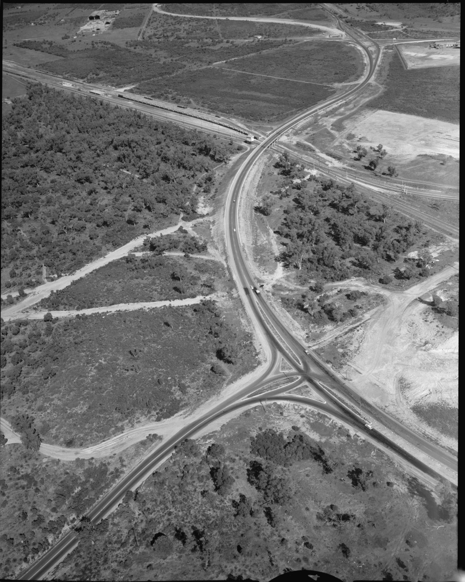 Aerial photograph of Rockingham Road and Thomas Road Kwinana August