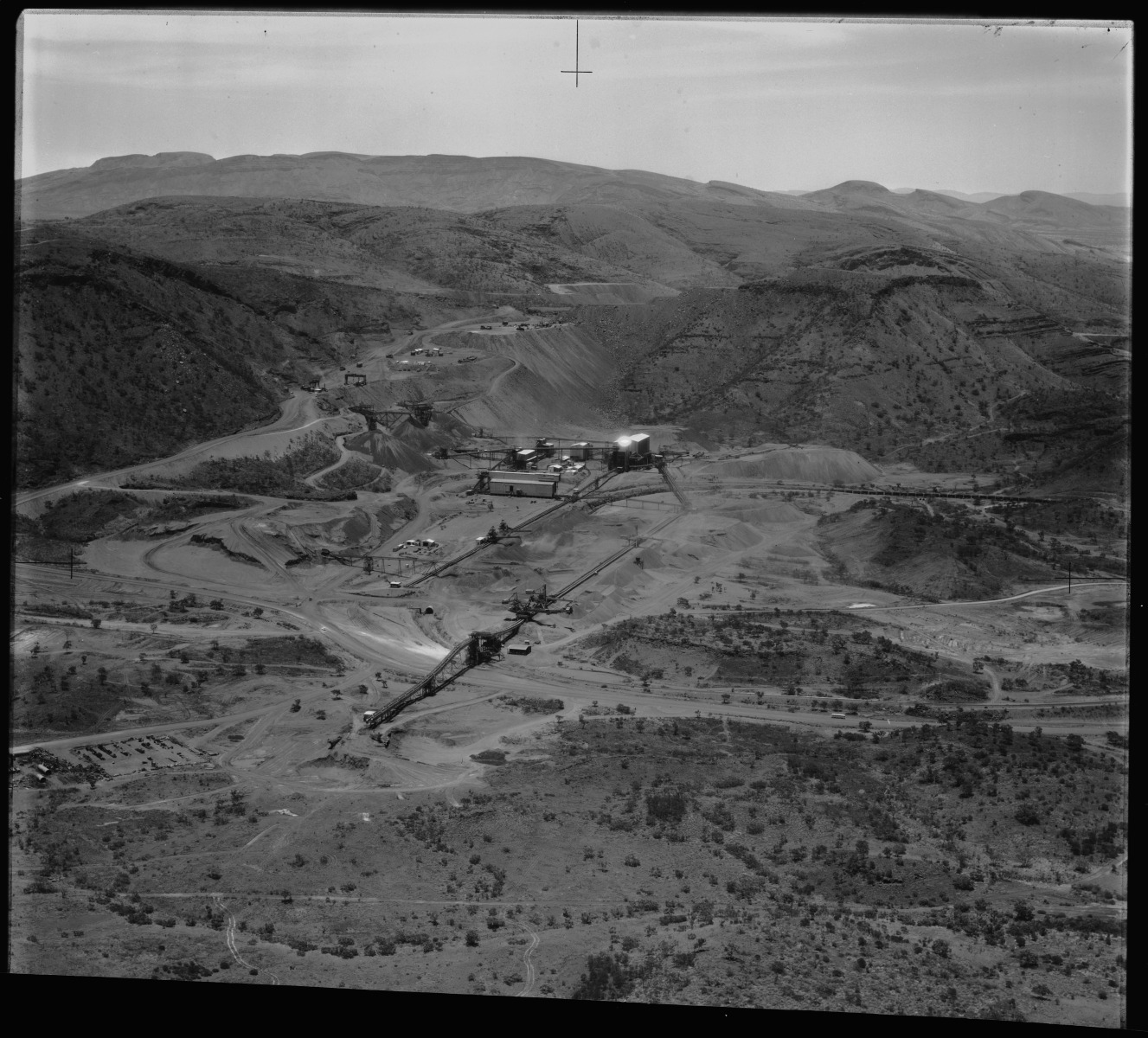 Aerial photographs of the iron mine at Mt Tom Price 10 Dec. 1971