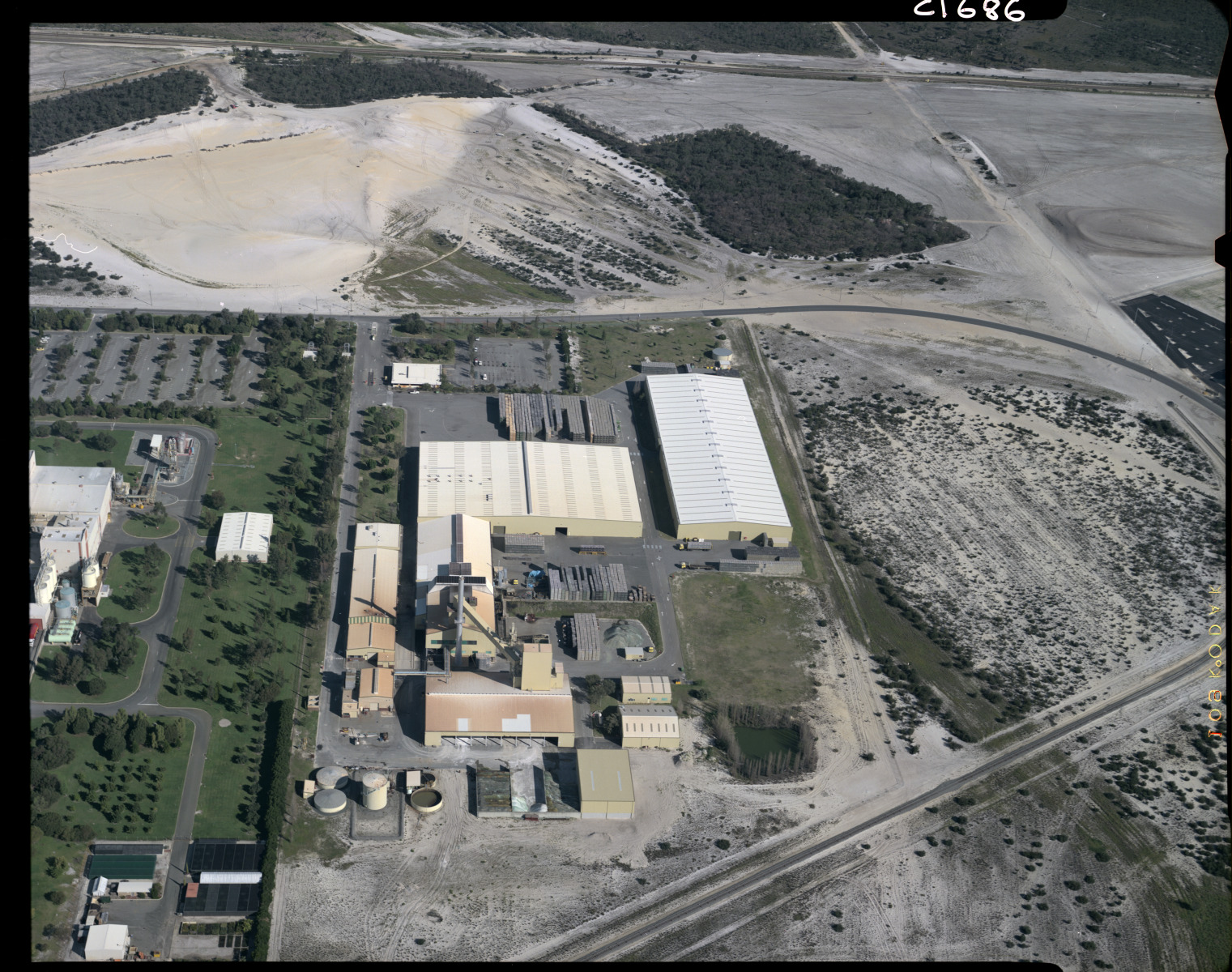 Aerial photographs of the Australian Glass Manufacturers factory 35