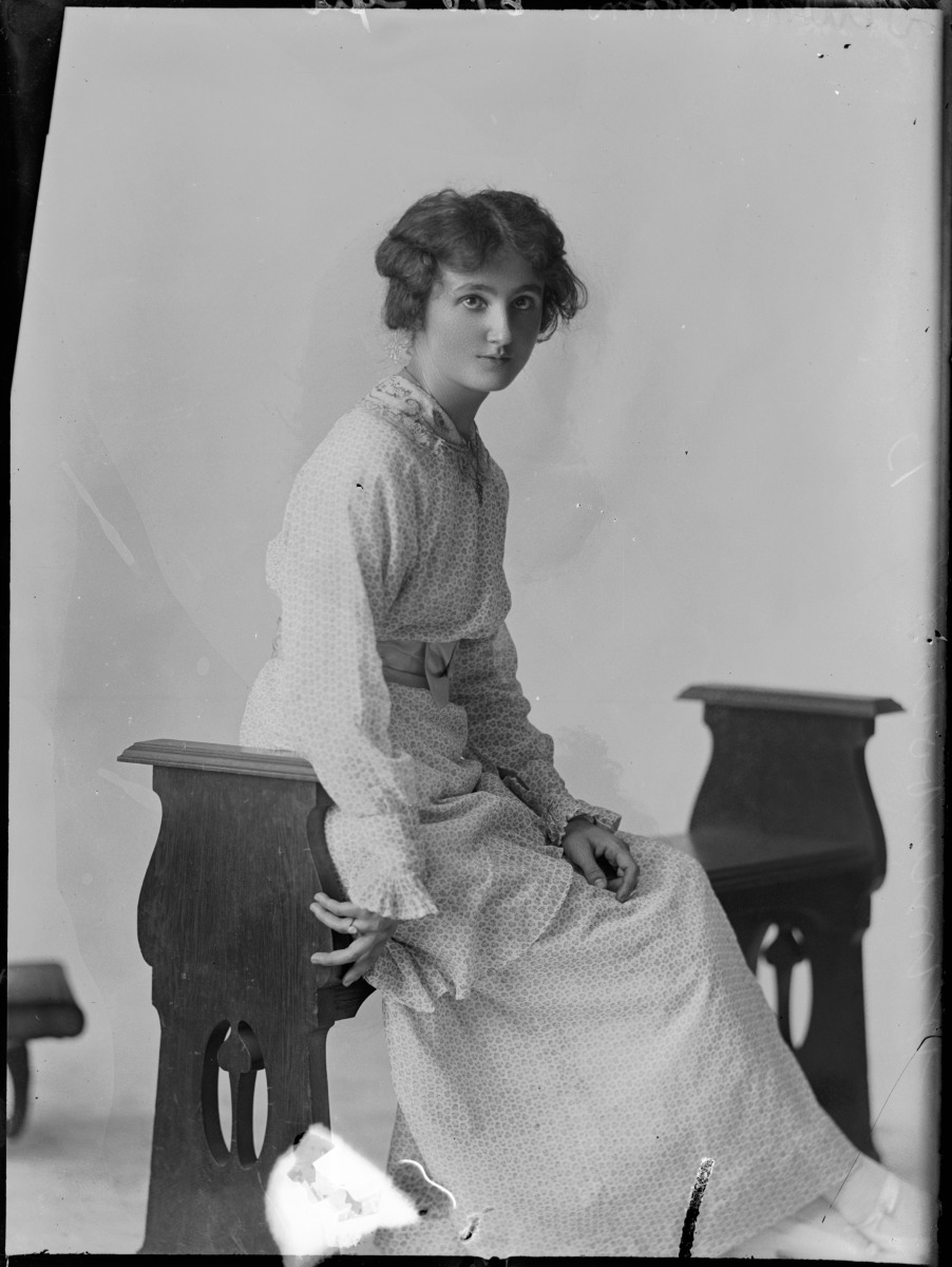 Studio portrait of Miss Winterbottom. - State Library of Western Australia