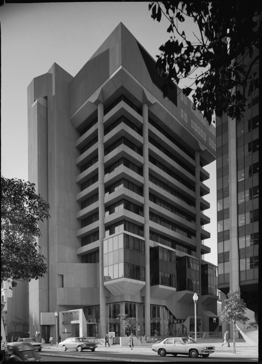 The Commonwealth Bank Building at 150 St George's Terrace, Perth, July ...