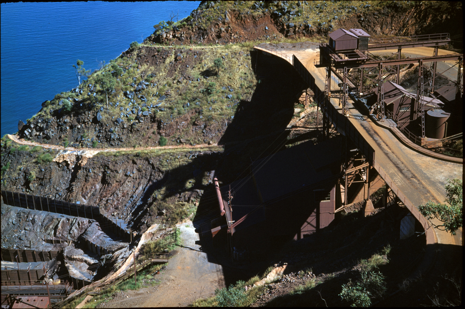 Ron Ore Iron ore mining on Cockatoo Island, January 1955 - State Library of ...