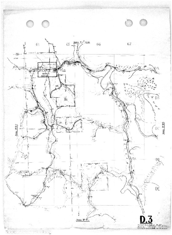 Forests Department 20 chain topographical sheet D series maps 1-22 ...