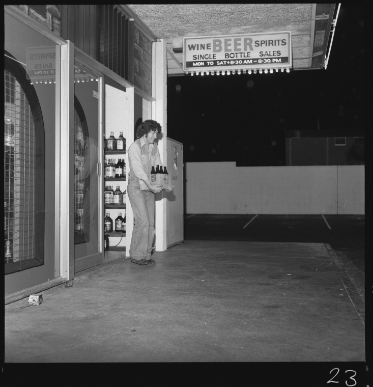 Interiors of the Victoria Hotel and drive through bottle shop, Subiaco