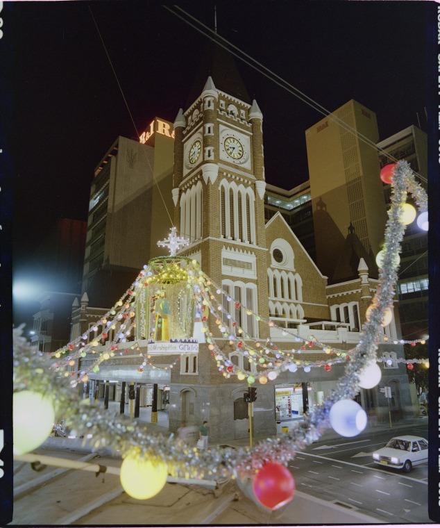 Christmas decorations, Perth, 20 November 1984 JPG 135.1 KB