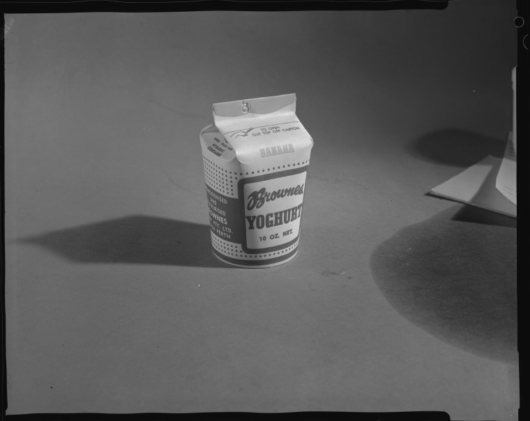 Brownes banana yoghurt, 27 November 1966. State Library of Western