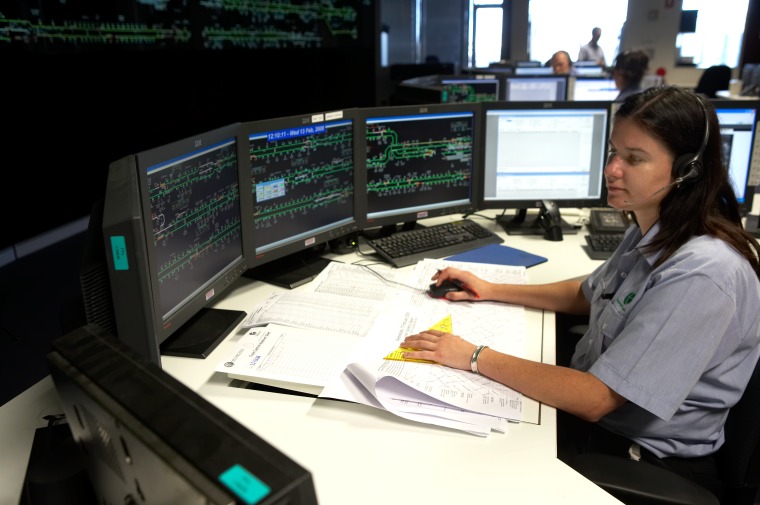 Public Transport Authority Train Control Room, East Perth, 13 February ...