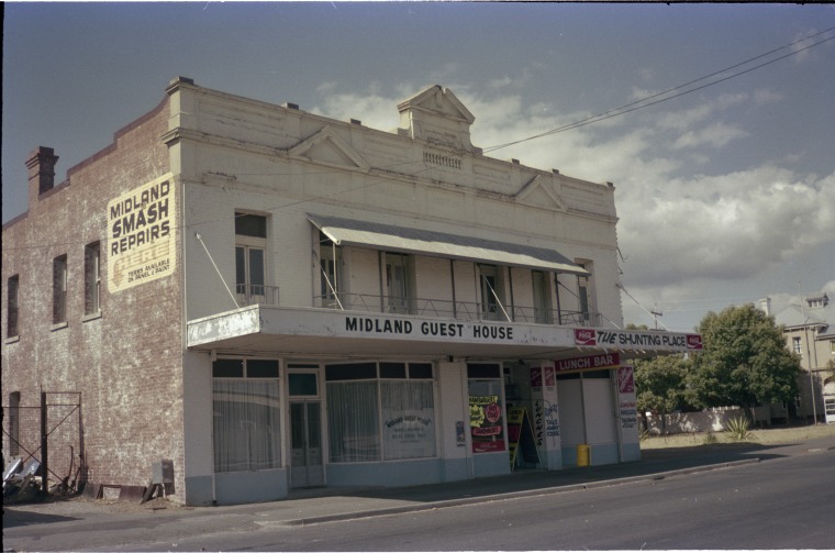 Midland Guest House and The Shunting Place lunch bar, 4852 Railway